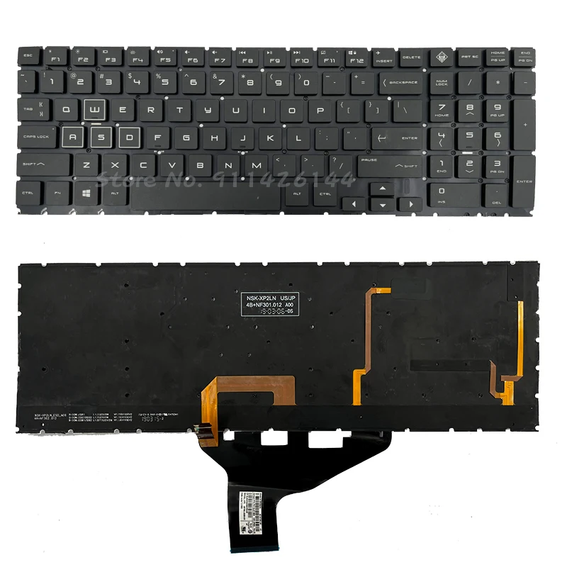 

New RGB Backlight US Keyboard For HP 15-DH 15-DC 17-CB 17-CB0020NR TPN-C144 C143 Q211 OMEN 15 DC DC0003la DC005TX DC0004TX
