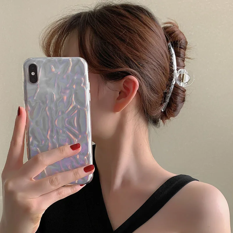 

2022 Korean Claw Clip for Women Tough Clear Plastic Hair Claw Large Size Hair Clamps Claw Clip Crab Chic Hair Accessories Gift