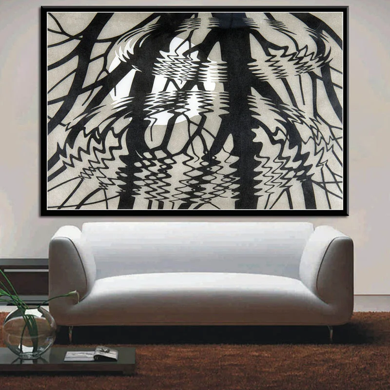 

Escher Surreal Geometric Artwork Modern Abstract Oil Canvas Painting posters and prints Wall Art Picture Cuadro Decorativo