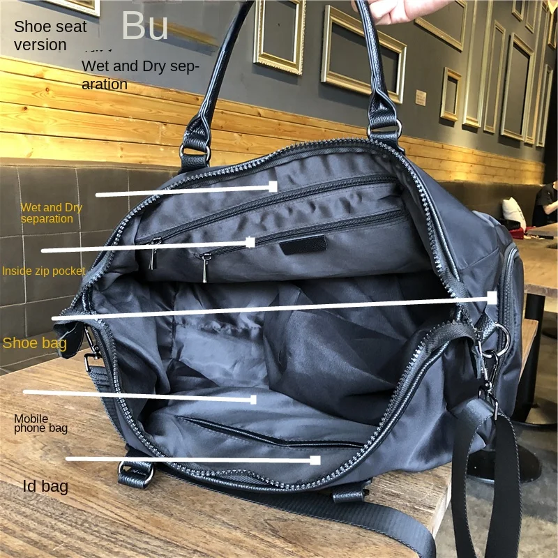 Net red tide brand bag man portable excursion is natural travel bag package capacity of dry wet depart exercise