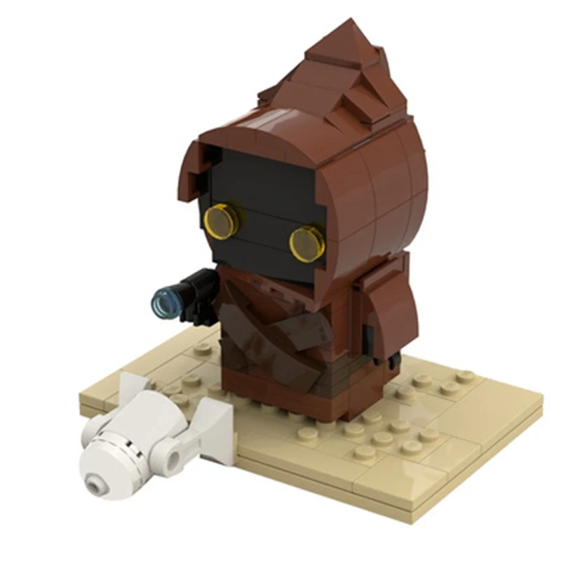 

BuildMoc космические ВОЙНЫ ТАТУИН житель Jawa Brickheadz фигурки Новая мода модель фильма строительные блоки наборы игрушки для детей