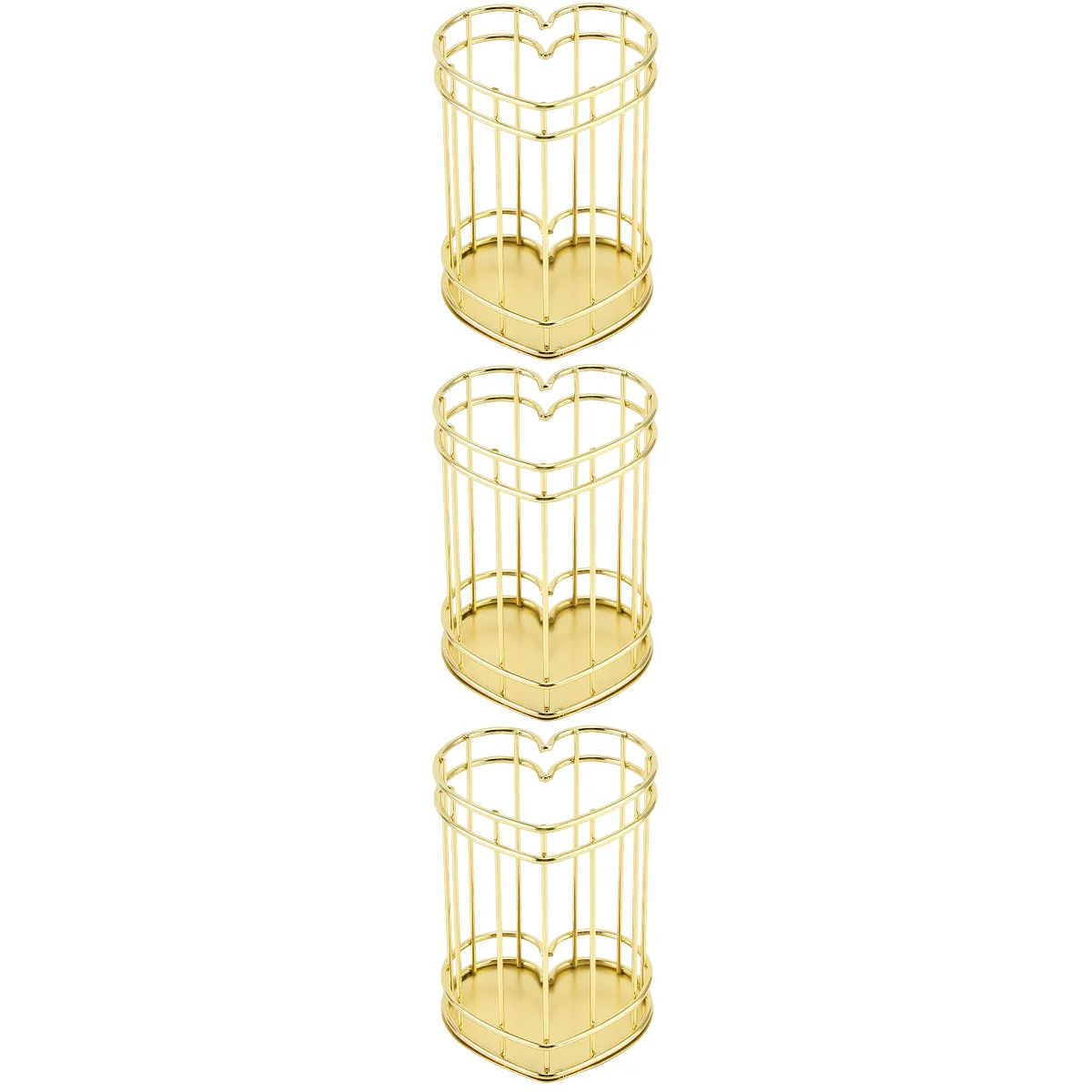 

3x Metal Wire Pen Holder Wire Trash Basket Marker Holder