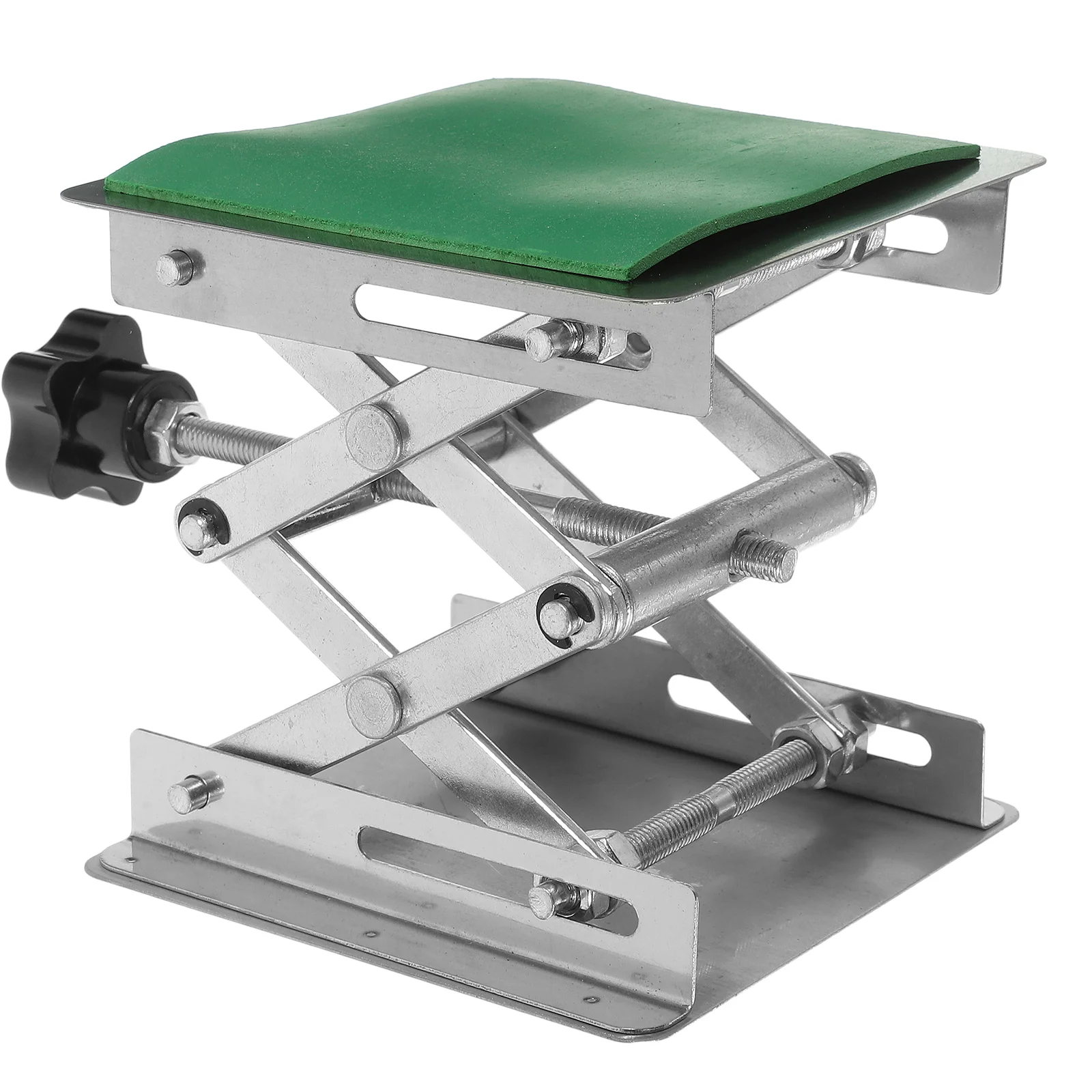 

Lift Table Jack Stand Stainless Steel Small Lifts Lifting Platform Support Rubber Mat