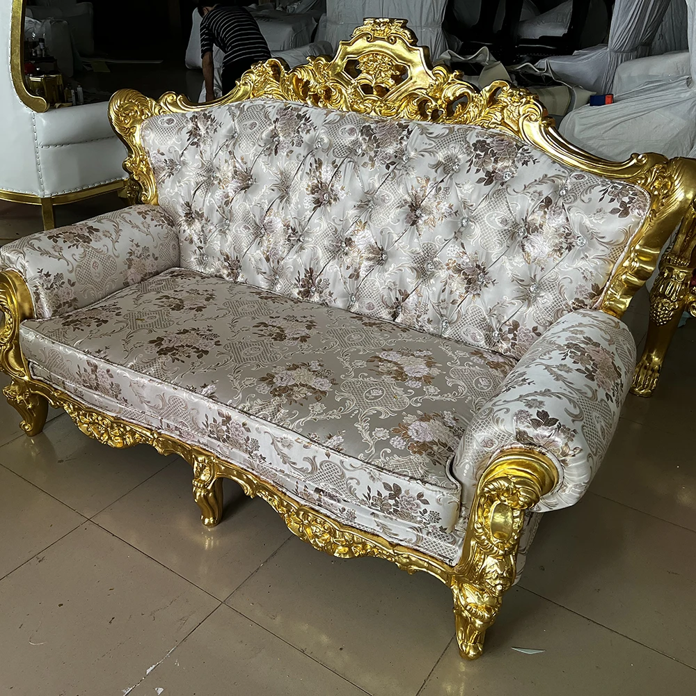 Новейший дизайн Королевский престольный диван-стул роскошный бархатный