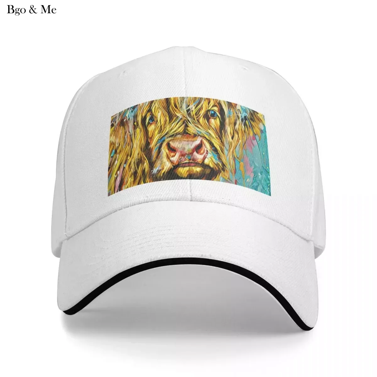 

2023 New Highland Cow Digital Artwork Baseball Cap Wild Ball Hat Hat For Man Women's