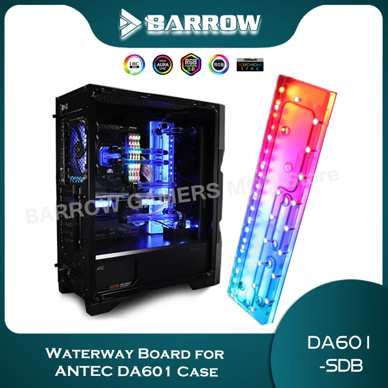 

Barrow Distro Plate для ANTEC DA601 чехол, набор резервных водоемов для ПК система жидкого охлаждения на заказ, DA601-SDB