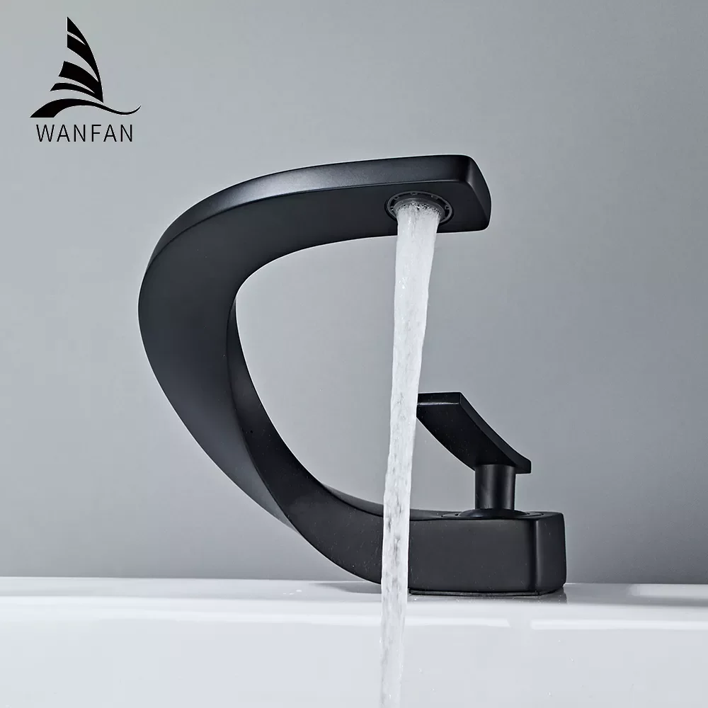 

Basin Faucets Modern Bathroom Mixer Tap Brass Washbasin Faucet Single Handle Single Hole Elegant Crane For Bathroom 855915