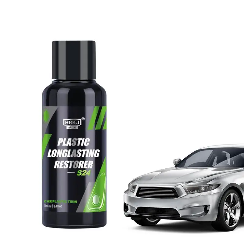 

Car Plastics Plating Refurbishing Agent Trim Restorer Non-Greasy Car Refurbishment Cleaning Agent Multi-functional Restore For