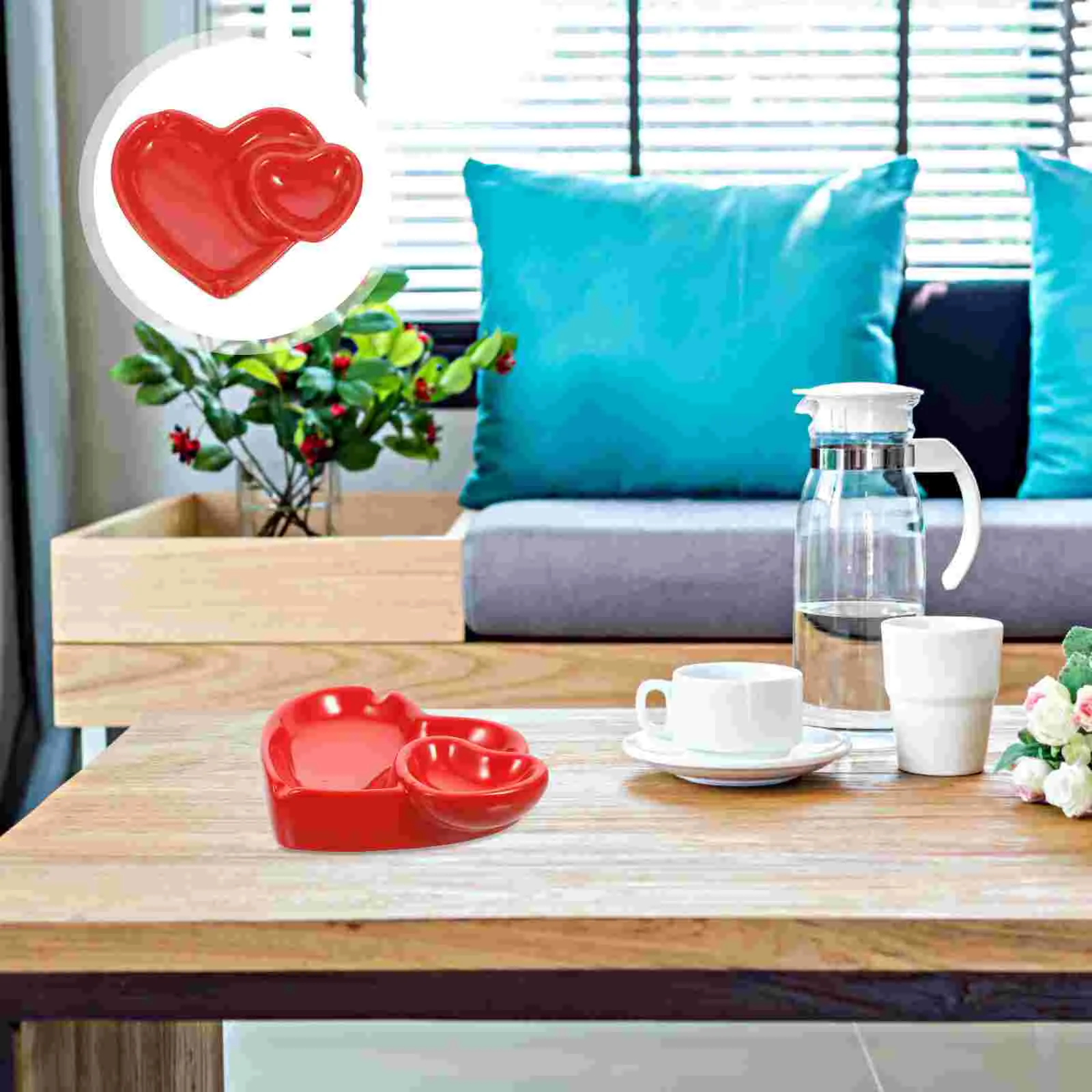 

Ashtray Heart-Shaped Multi-Function Ceramic Ashtray Funny Ashtray Holder Ceramic Ashtray