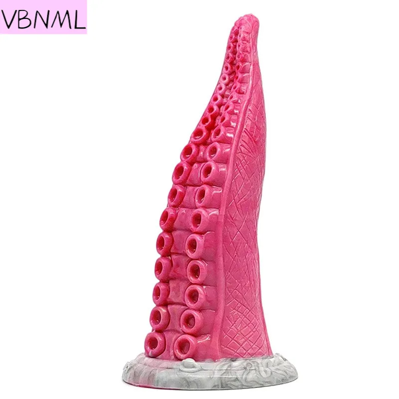 VBNML Liquid Silicone Mimic The Heterotypic Tongue Male And Female With A Backyard Anal Plug Massage Dildo Erotic Masturbator