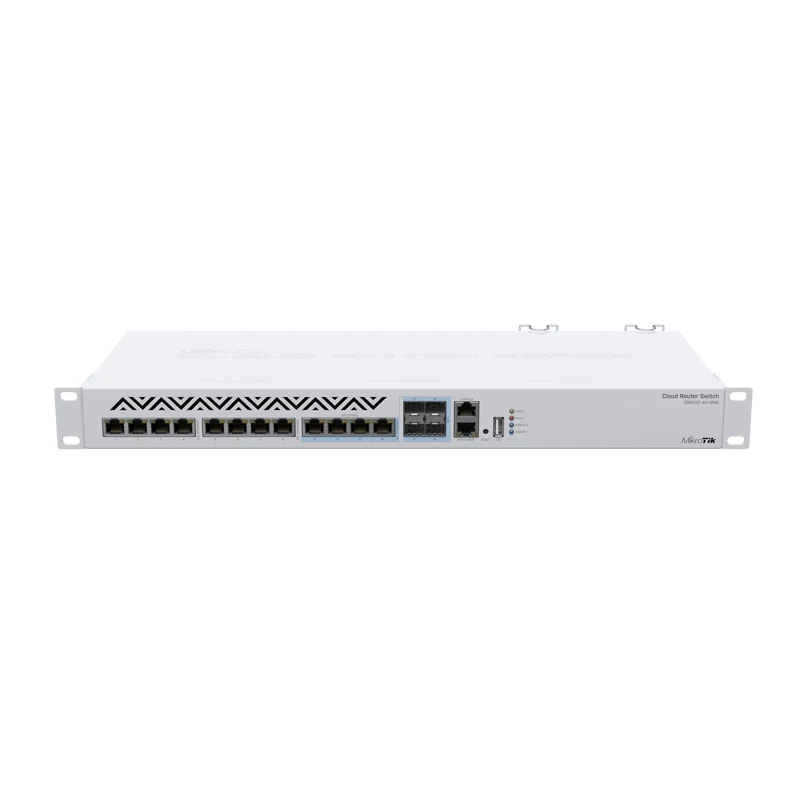 MikroTik CRS312-4C+8XG-RM Switch with 10G RJ45 Ethernet ports and SFP+