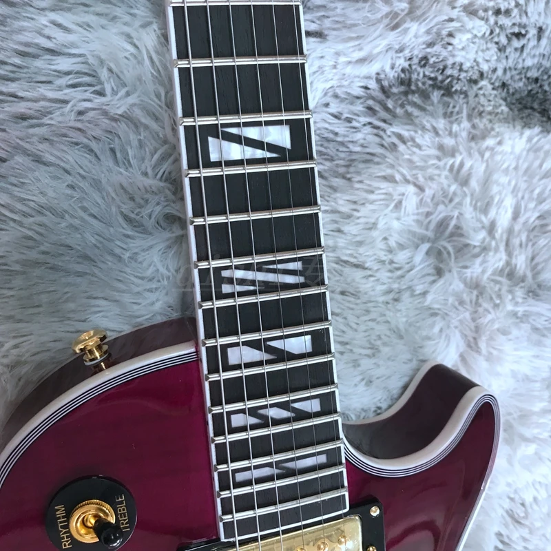 Высококачественная электрическая гитара фиолетового цвета, Новое поступление, отличное качество звука, бесплатная доставка