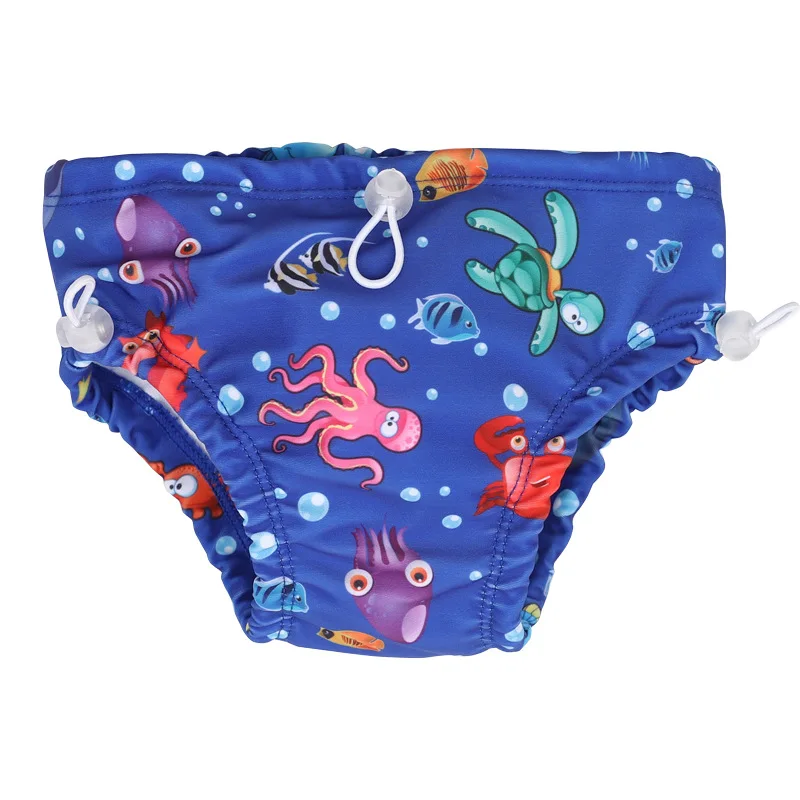 Top-grade Reusable Swim Diaper Baby Swimwear Kids Swimming Mermaid Boys Bloomers Pants Swimming Pool Diaper children beachwear images - 6
