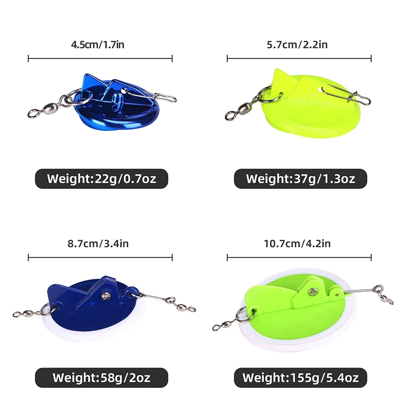 1 шт. лодка для рыбалки морская рыбалка разъем троллингового диска с свинцовым