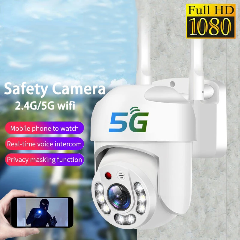 

Mini 5G IP Camera 200W Surveillance HD Cameras PTZ Outdoor IR Night Vision Full Color Human Tracking CCTV Video Security Monitor