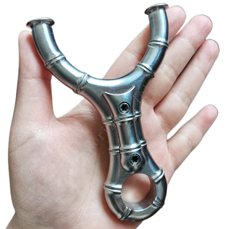 

High Precision Titanium Alloy Slingshot Rubber Band Shooting Hunting High-Power Outdoor Sports Shooting Slingshot