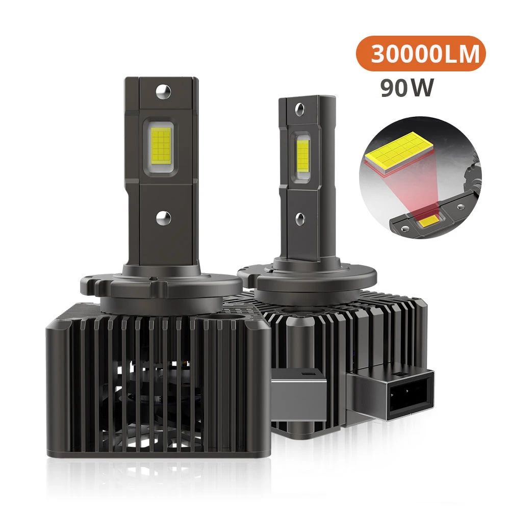 

Светодиодные фары супер яркие 36000LM 90W D1S D2S D4S D8S D1R D2R D3R D4R D5S турбо светодиодный ные двухсторонние CSP Чип 6000K Plug & Play