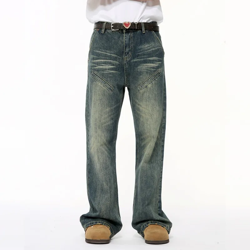 Летние расклешенные брюки NOYMEI новинка 2024 индивидуальные мужские джинсы