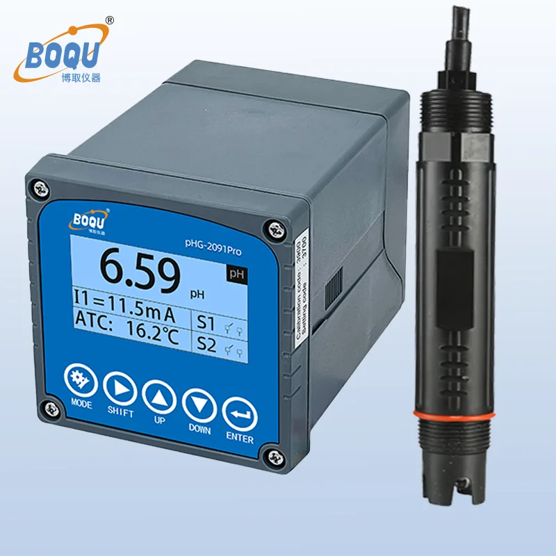 

BOQU pHG-2091pro Прямая продажа с фабрики по низкой цене, Новый Популярный анализатор pH Orp для промышленной сточной воды в Интернете, Датчик Анализа...
