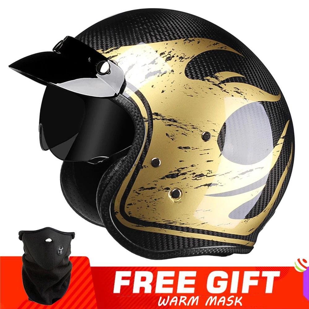 

Винтажный Классический Helemt Cafe Racer мотоциклетный шлем с открытым лицом для мужчин и женщин Чоппер Bobber стиль скутер мотоцикл для езды Jet Casco