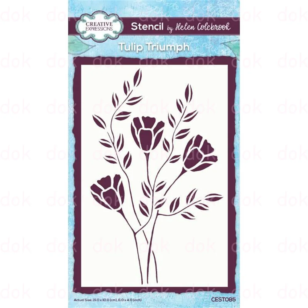 

Tulip Triumph New Arrival Plastic Stencil Cutting Dies For DIY Stencil Scrapbook Paper Card Photo Album Decoration