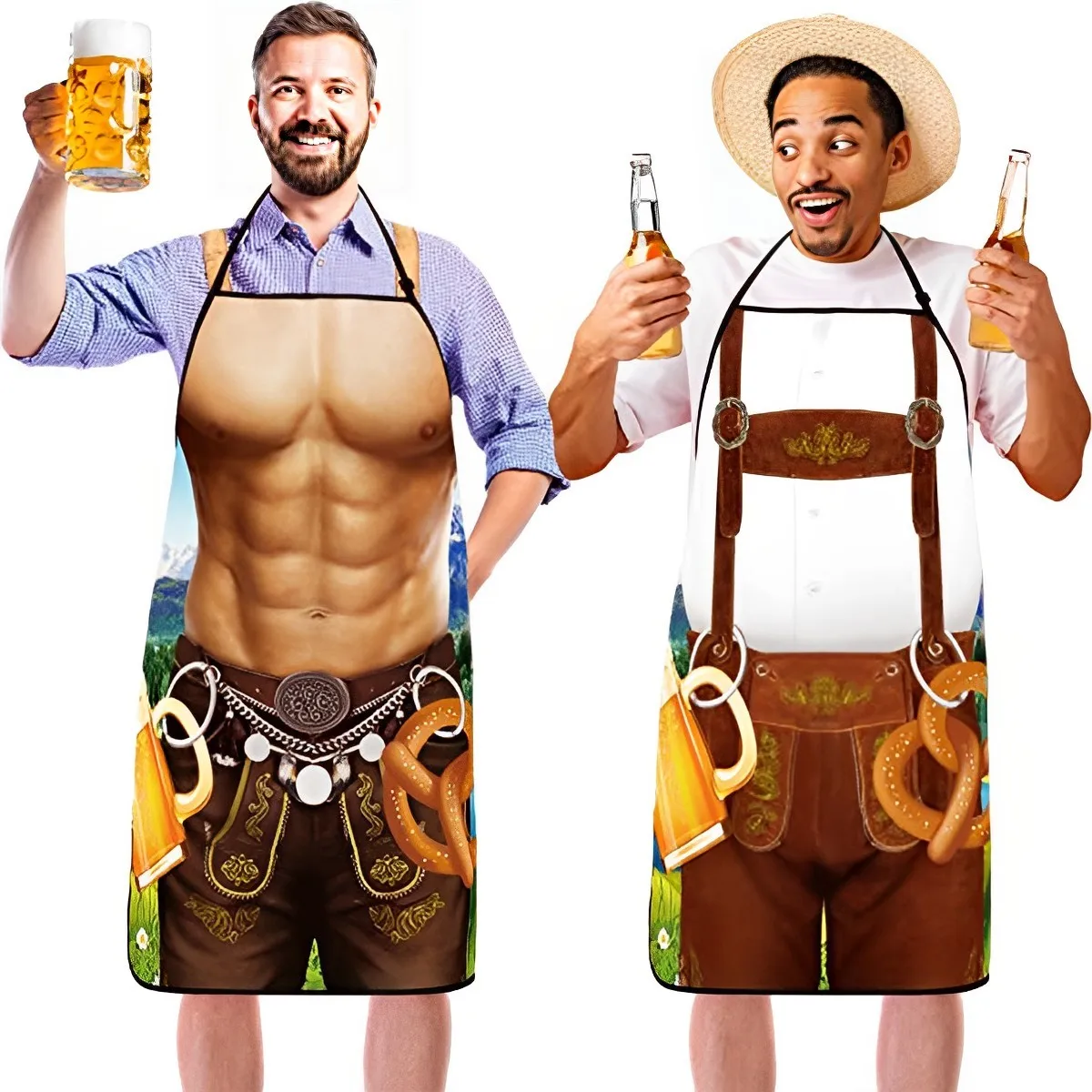 

Фартук баварский с регулируемым ремешком на шею, 2 шт.