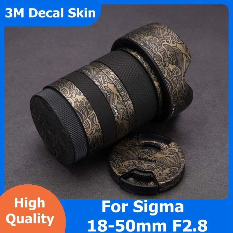 

For Sigma 18-50 2.8 DC DN Decal Skin Vinyl Wrap Film Camera Lens Body Protective Sticker Coat 18-50mm F2.8 For Fuji X Mount