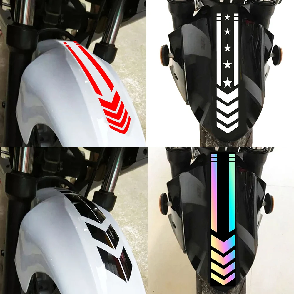 

Car Stickers Motorcycle Fender Stripe Vinyl Sticker Motor Body Star and Arrow Stickers Strip Decal,34cm*5.5cm