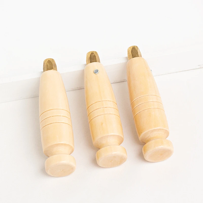 Деревянная конусная ручка для шитья шила ручной инструмент сделай сам