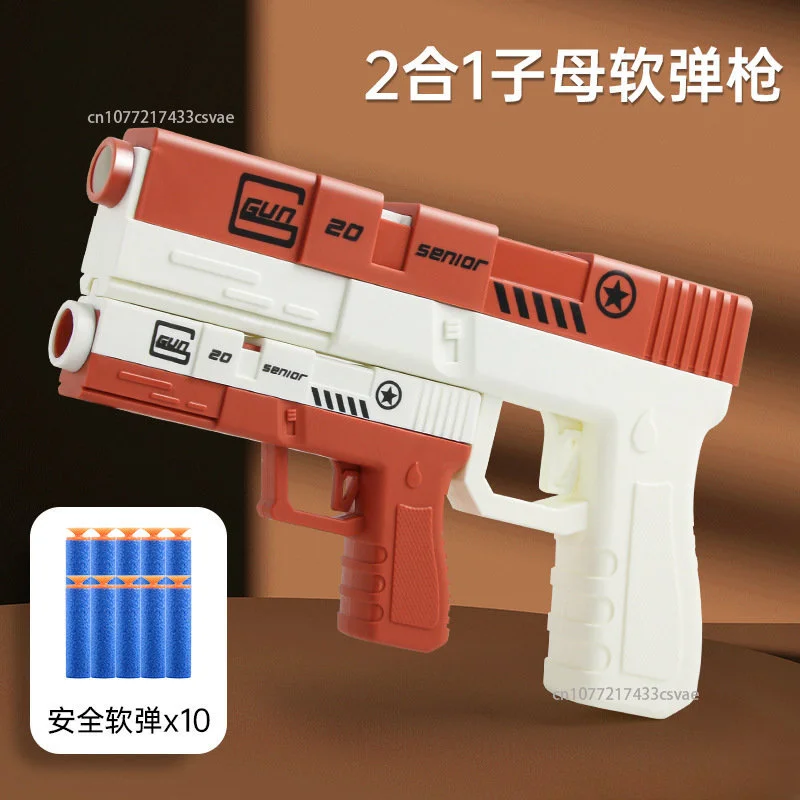 

Fun Eva Soft Bullet Gun Toy Hollow Hole Head Foam Dart Pneumatic Safety Soft Bullet Gun Dart Air Gun Kids Indoor Shooting Game