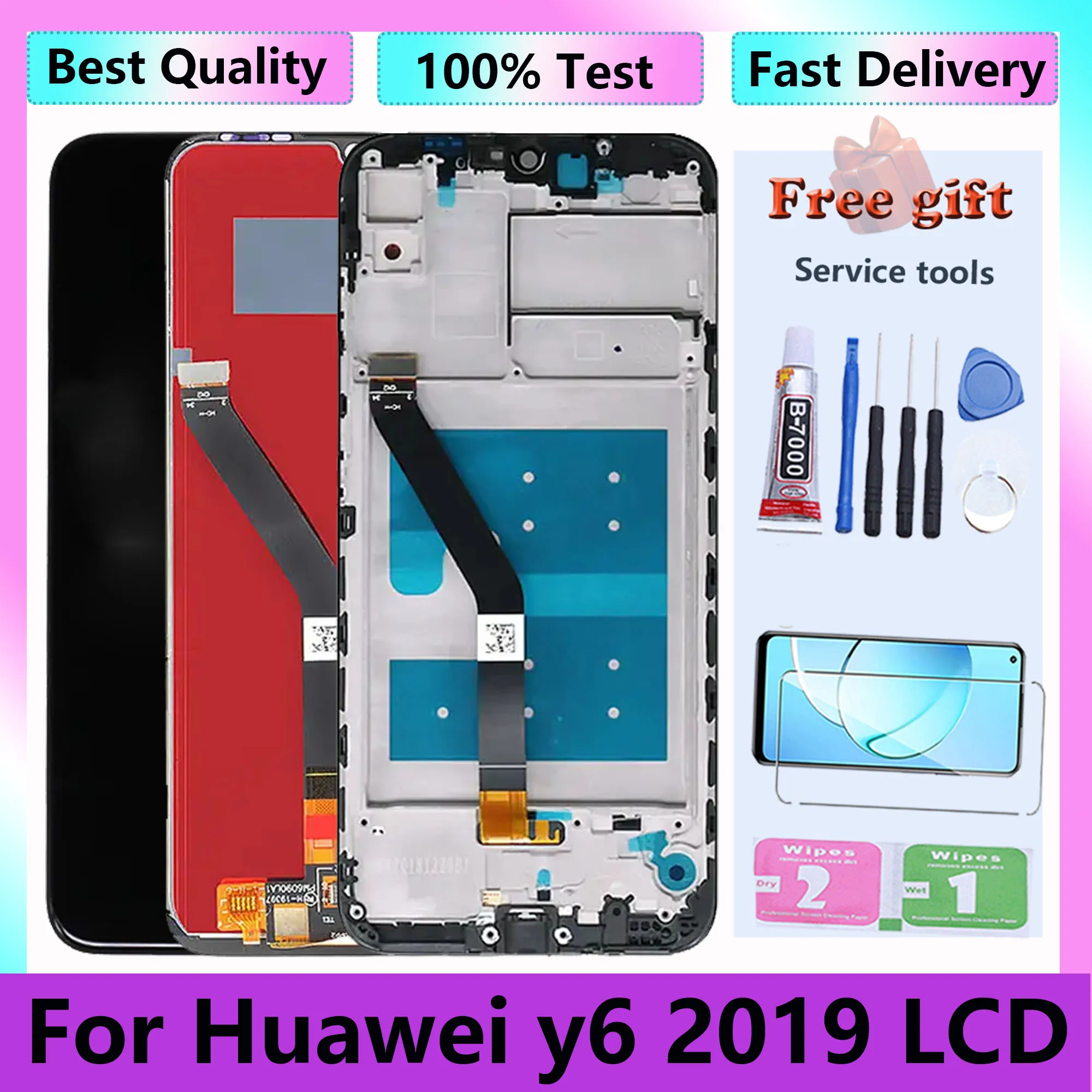 ЖК-дисплей для Huawei Y6 диагональю 2019 дюйма
