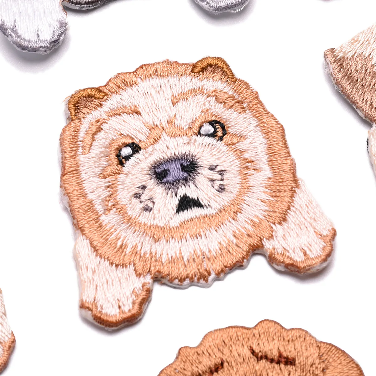 20 шт. вышитые нашивки с милой собакой аппликации для одежды ассорти мини-собака