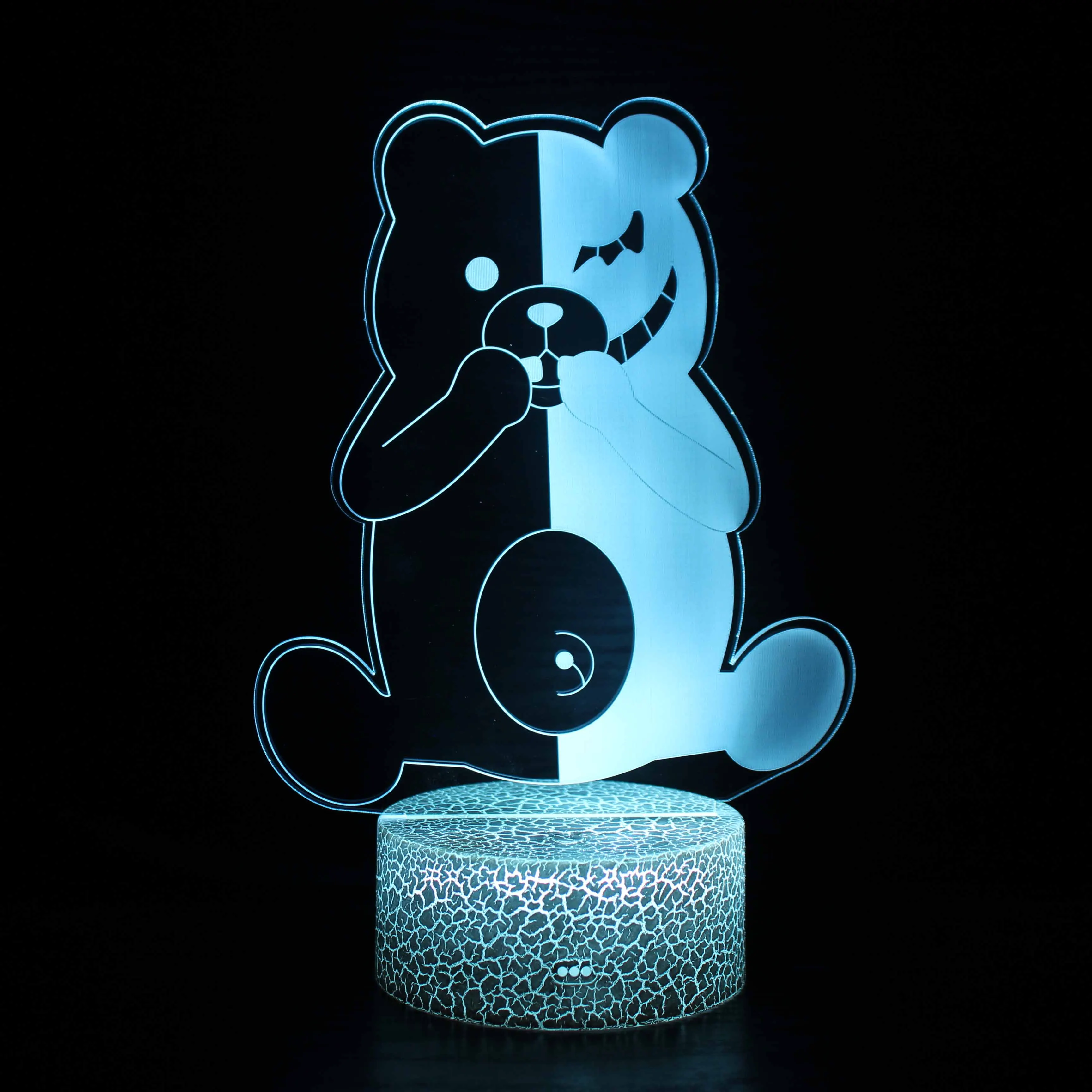 

Danganronpa триггер счастливого Хаоса ночник акриловая резная доска 3D иллюзия лампы Светодиодные светильники прикроватная атмосфера 16 цветов д...