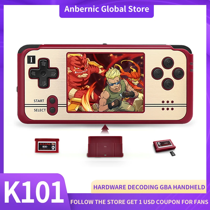 

Anbernic 32 Bit K101 Plus 3 Inch IPS Retro classic Handheld Game play support TF card 900 games Best choice for gifts