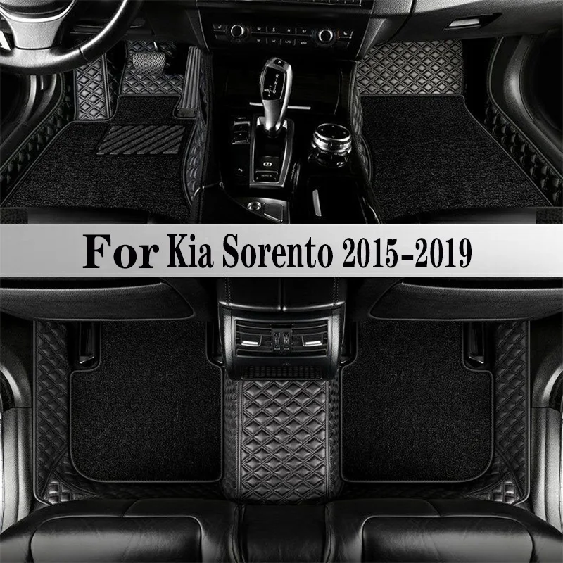 

Автомобильные коврики для Kia Sorento Prime UM (5 мест) 2019 2018 2017 2016 2015, аксессуары для салона автомобиля, автомобильный коврик, напольный коврик