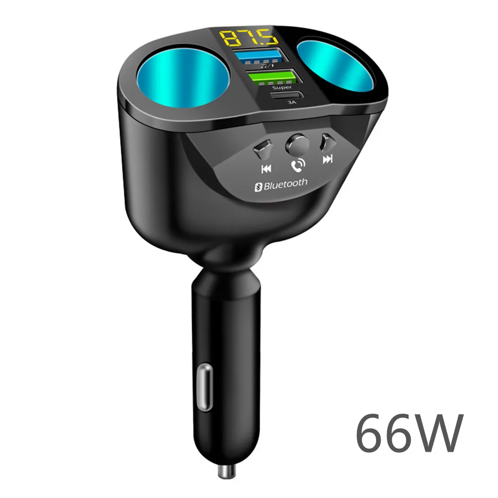 

Car Charger Cigar Lighter Socket 2022 Durable High Quality Hot Sale New 12V/24V ABS+PC 2 USB+PD QC3.0/4.8A/66W