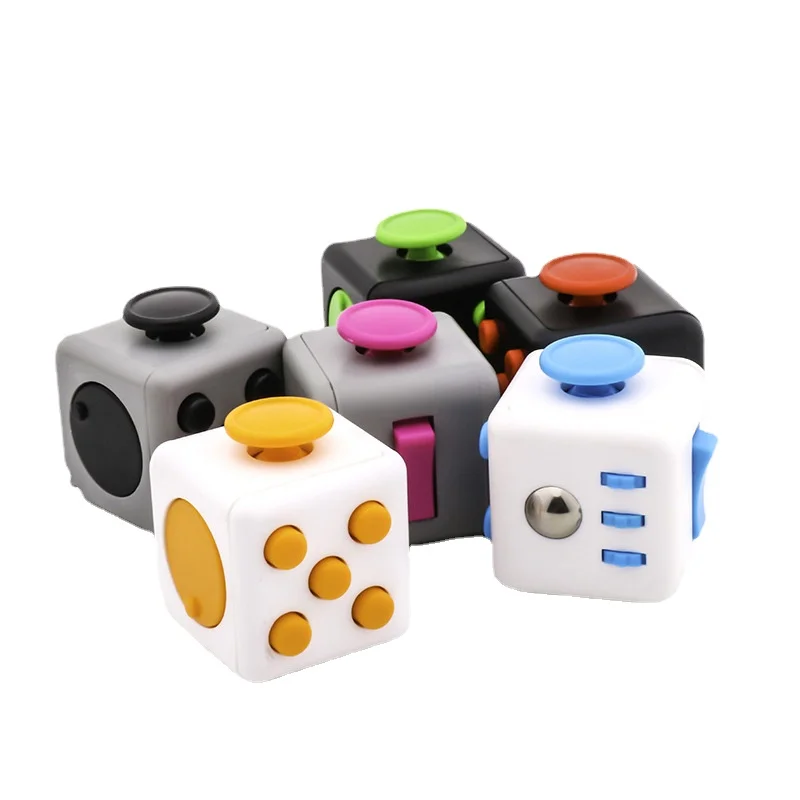 Новинка, игрушка для декомпрессии, Ручная фиксация, вентиляция, анти-раздражение, тревога, 6-сторонний игровой декомпрессионный наконечник для пальца, магнитный куб
