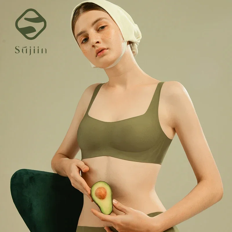 SUJIIN мягкие бюстгальтеры пуш-ап для женщин женское бесшовное нижнее белье женский