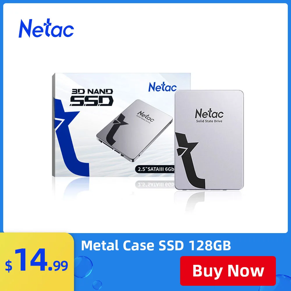 Жесткий диск Netac SSD 1 ТБ 240 ГБ 128 256 512 2 HDD SATA3 Внутренний твердотельный жесткий для