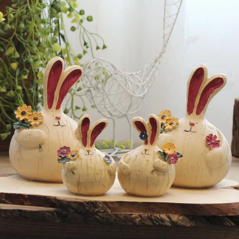 

Home Decoration Creative Home Resin Cute Fat Rabbit Decoration Decoration Living Room Tv Cabinet Retro Crafts Decoration Gift