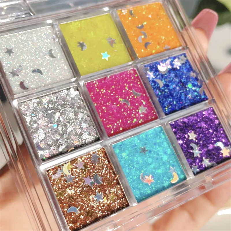 

Women's Makeup Color Glitter Eyeshadow Beauty Palette Children's Stage Makeup Long Lasting Special Glitter Twinkle Gel Eyeshadow