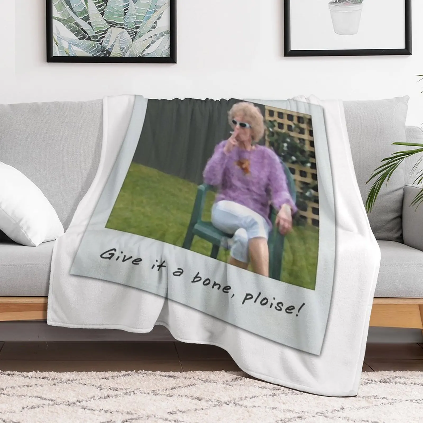 Дайте это кость показ! - Одеяло Kath &amp Kim Роскошные дизайнерские лохматые тяжелые