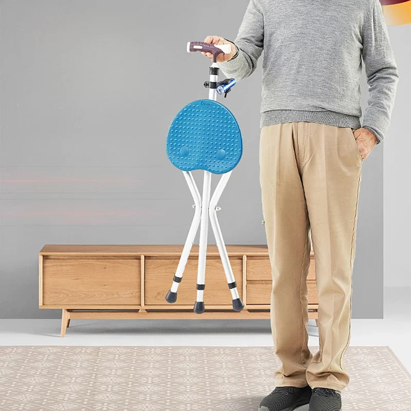 Складной табурет для пожилых людей из алюминиевого сплава ходьбы Туристическая