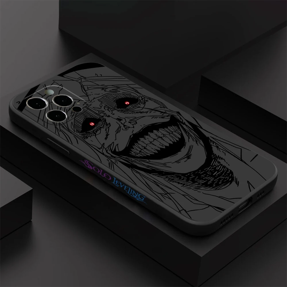 Фото Чехол для телефона Solos Leveling Face для iPhone 17, 17e, Air 16, 16e, 15, 14 Plus, 13, 12 Mini, 11 Pro Max, силиконовый чехол из ТПУ с прямыми краями №3