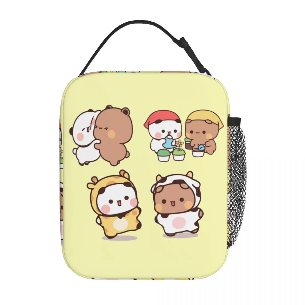 

Bear And Panda Bubu Dudu Kawaii Merch Insulated Lunch Bags Cute Food Box Portable Fashion Thermal Cooler Bento Box