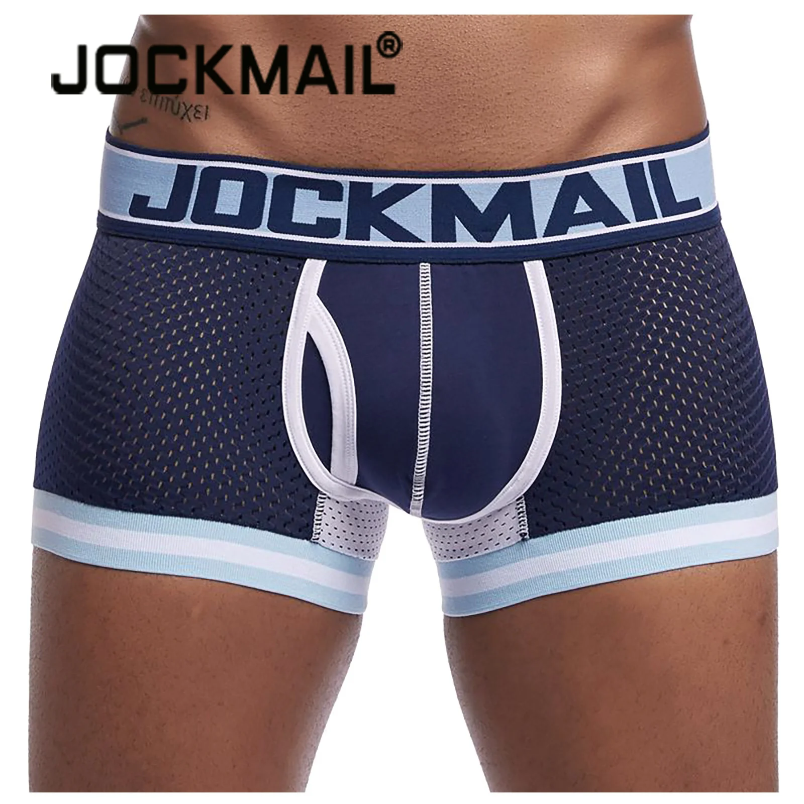 

Трусы-боксеры JOCKMAIL мужские, Брендовое нижнее белье, воздухопроницаемые пикантные трусы, хлопковое боди