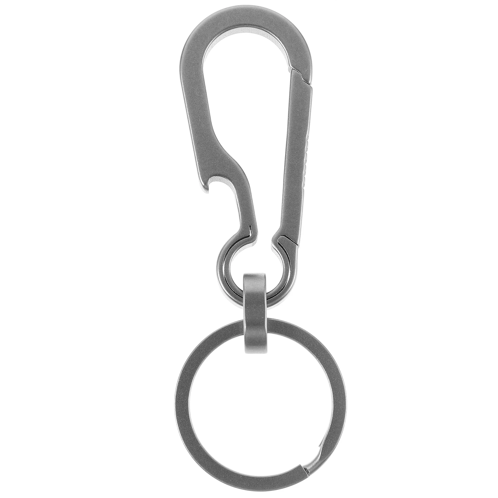

Mini Key Ring Carabiner Clip Bottle Opener Keychain Delicate Clips Heavy Duty Titanium Men Women
