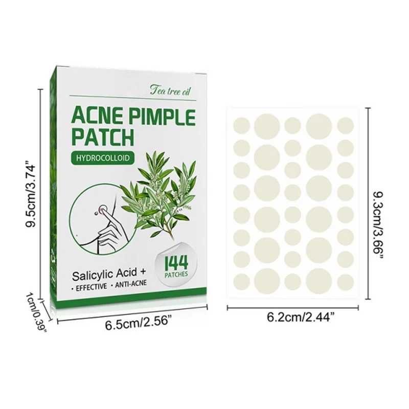 144 шт. гидроколлоидная салициловая кислота для лечения прыщей и акне