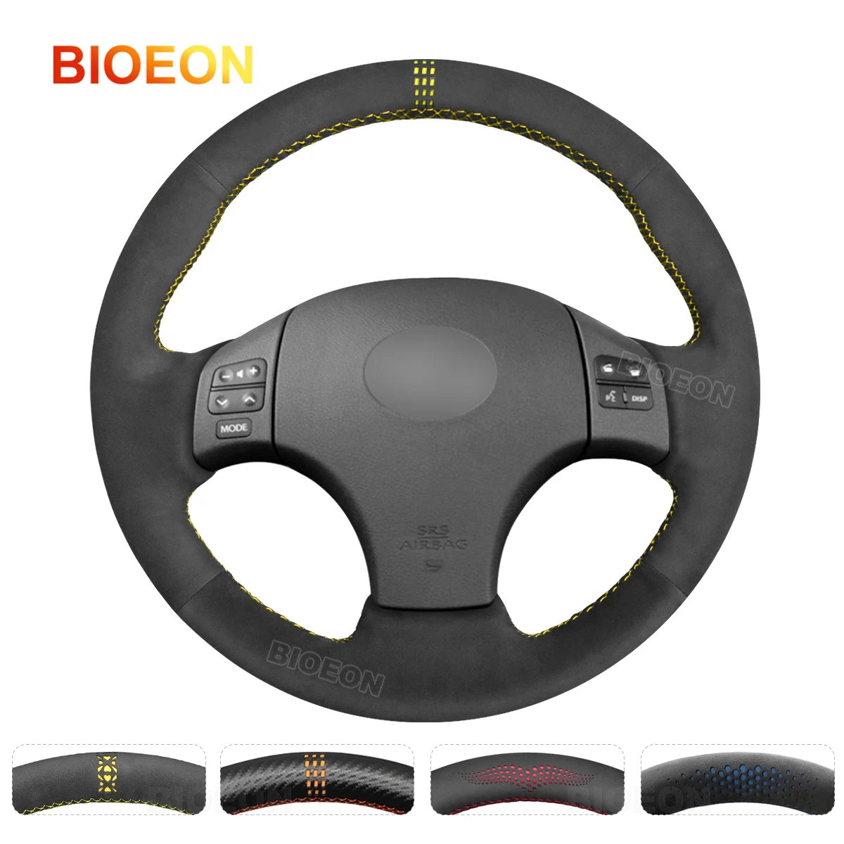 

Черная замшевая Оплетка на руль BIOEON для Lexus IS 200 220d 250 250C 350 350C IS F Sport 2005-2008 2009 2010 2011 2012 2013