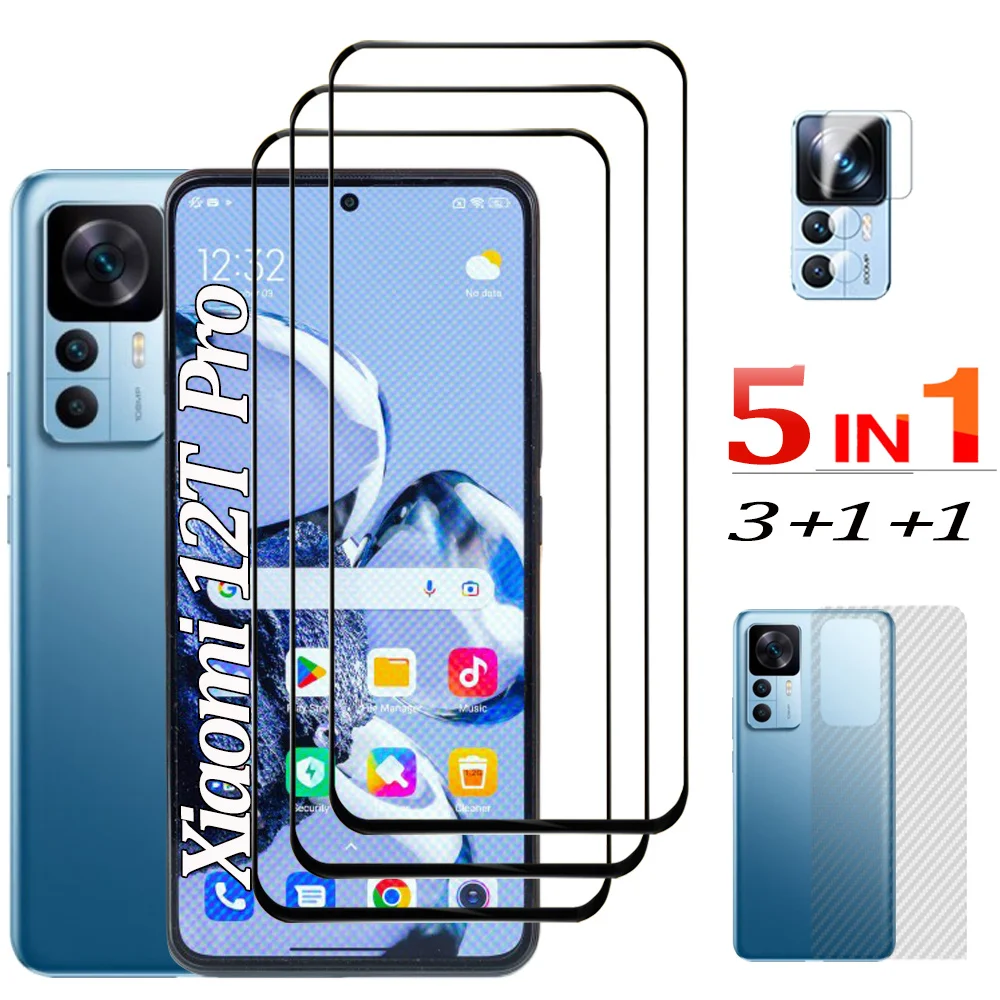 

Screen Protectors Film For Xiaomi 12T 11T Pro Tempered Glass Xiaomi 12 11 Lite 5G NE Front Back Protector Film Xiomi 12 T Pro Global Película Vidro Templado Mi 12T Full Cover Film Xiaomi Mi 12T Pro 5G Phone Accessories